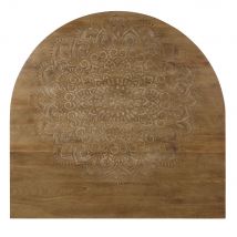 Solid mango wood carved headboard 160cm exotic style - Beige , - Maisons Du Monde