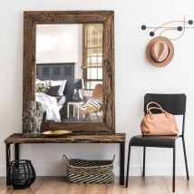 Spiegel mit Rahmen aus Recycling-Holz 90x120 Stil exotic Maisons du Monde