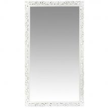 Spiegel van wit uitgesneden mangohout 120x210 stijl - exotisch - Maisons Du Monde
