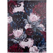 Stampa su tela fiori multicolore 67x90 cm - Modello Classico chic - Legno - Maisons du Monde