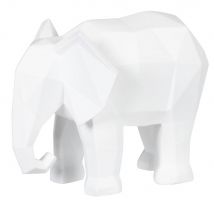 Statuetta origami elefante bianco, alt. 12 cm - Modello Contemporaneo - Resina - Maisons du Monde