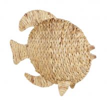 Statuetta pesce beige alt. 38 cm - Modello In riva al mare - Marrone - Fibre naturali - Maisons du Monde