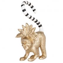 Statuetta scimmia dorata e nera - Modello Esotico - Nero - Resina - Maisons du Monde
