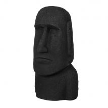 Statuette eines Gesichts aus schwarzem Zement, H26cm Stil exotic Schwarz Zement Maisons du monde