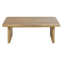 Tavolino basso da giardino professionale in legno massello di acacia - Modello In riva al mare - Beige - Maisons du Monde