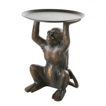 Tavolino da divano scimmia marrone - Modello Esotico - - Resina - Maisons du Monde