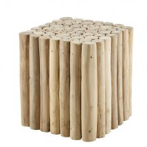 Tavolino da divano tronchi in legno di pioppo - Modello Esotico - Beige - - Maisons du Monde