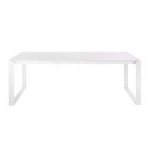 Tavolo da giardino allungabile in alluminio bianco 8/10 persone, 206/266 cm - Modello Contemporaneo - - Metallo - Maisons du Monde