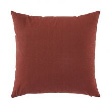 Terracotta kussen 45 x 45 cm stijl - hedendaags - Rood Katoen - Maisons Du Monde
