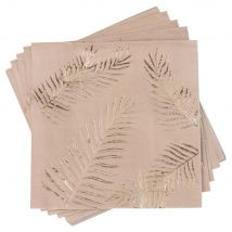 Tovaglioli di carta stampa foglie dorate - Modello Esotico - Dorato - Maisons du Monde