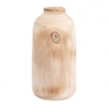 Vase Aus Paulownienholz H18 Stil landhaus - Beige - Holz - Festliche Dekoration - Maisons Du Monde