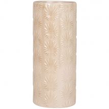 Vase aus Steingut mit Palmenmuster, braun, H35cm Stil exotic Steingut Maisons du Monde