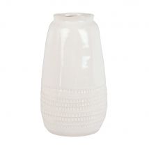 Vase aus weißem Steinzeug H29 Stil seaside Maisons du Monde