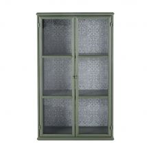 Vetrina a 2 ante in metallo verde chiaro - Modello Country - - Maisons du Monde