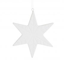 Weißer Stern Weiß Porzellan Weihnachtsdekoration - Maisons Du Monde