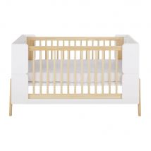 Weißes mitwachsendes Baby-Gitterbett, 70x140cm Stil modern Kinder Maisons du Monde