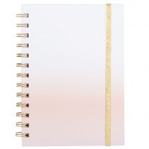 Weißes, rosa und violettes Spiral-Notizbuch Stil modern Maisons du Monde