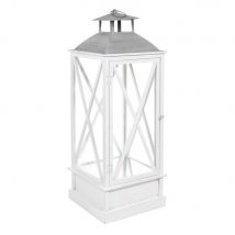 White Lantern H88 sea side style - White - Metal - Maisons Du Monde
