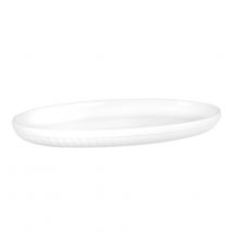 White oval porcelain dish country style - White , - Maisons Du Monde