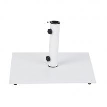White steel square parasol stand 25kg contemporary style - White - Maisons Du Monde