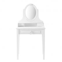 Witte toilettafel met 3 laden stijl - landelijk - Wit Hout - Maisons Du Monde