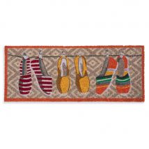 Zerbino in fibra di cocco a motivi espadrillas multicolore 75x30 cm - Modello Vintage - Pvc e sintetico - Maisons du Monde