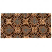 Zerbino in fibra di cocco effetto piastrelle, 30x60 cm - Modello Country - Nero - - Fibre naturali - Maisons du Monde