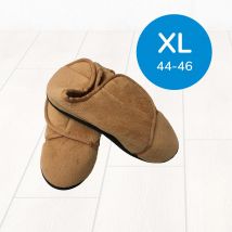 Comfy Wraps Hausschuhe mit Gelkern / XL / cafe
