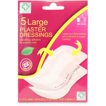A+E Large Plaster Dressings 5 Pack