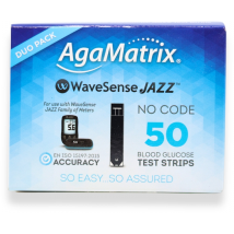 AgaMatrix WaveSense Jazz Blood Glucose Test Strips 50 Pack