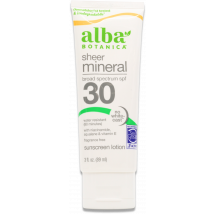 Alba Botanica Sheer Mineral SPF30 Sunscreen Lotion 89ml