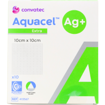 Aquacel Extra 10cm x 10cm Dressings 10 Pack
