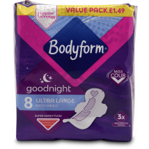 Bodyform Ultra Goodnight 8 Pack