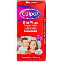 Calpol SixPlus Sugar Free Strawberry Flavour Suspension  100ml