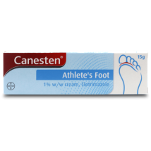 Canesten Athlete's Foot Dual Action 1% W/W Cream 15gm