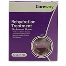 Careway Rehydration Treatment Blackcurrant 6 Sachets