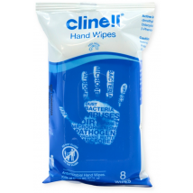 Clinell Antimicrobial Hand Wipes 8 Wipes