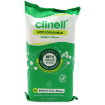 Clinell Biodegradable Surface Wipes 60 Wipes