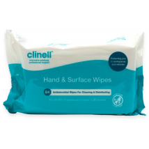 Clinell Hand and Surface Wipes 84 Wipes