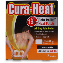 Cura-Heat Max Size Direct To Skin 2 pack