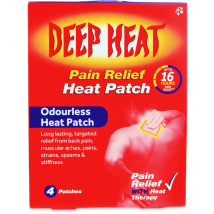 Deep Heat Pain Relief Heat Patch Regular 4 Patches
