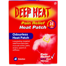 Deep Heat Pain Relief Heat Patch Regular 4 Patches