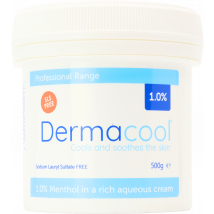 Dermacool 1% Menthol Aqueous Cream 500g