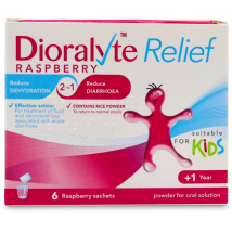 Dioralyte Relief Raspberry 6 Sachets