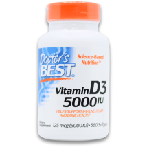 Doctor's Best Vitamin D3 5000IU 360 Softgels
