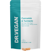 DR.VEGAN Curcumin & Turmeric 30 Capsules