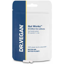 DR.VEGAN Gut Works Pre & Probiotic 50bn CFU 30 Capsules