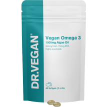 DR.VEGAN Vegan Omega 3 300mg DHA 150 EPA 60 Softgels