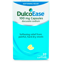 DulcoEase 100mg Softening Relief 30 Soft Gel Capsules