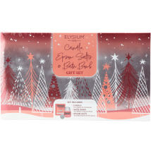 Elysium Spa Gourmand Candle, Epsom Salts & Bath Bomb Gift Set